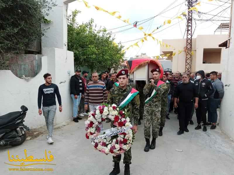 حركة "فتح" في صور تُشيّع العميد محمود فوزي حسن في مخيّم الرشيدية