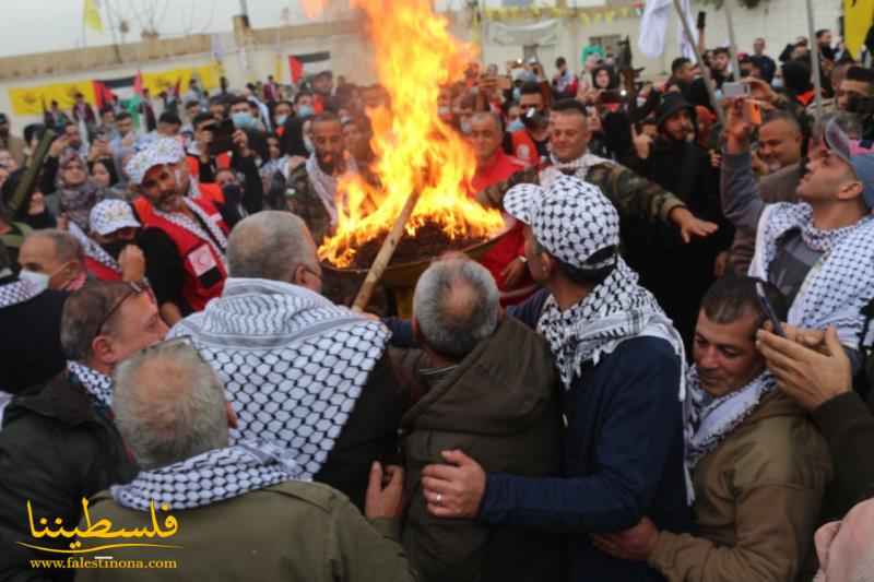 (تحت المقال - 45) - قيادة حركة "فتح" - منطقة صيدا تُضيء شُعلةَ انطلاقتها الـ٥٧ في مخيّم الميّة وميّة