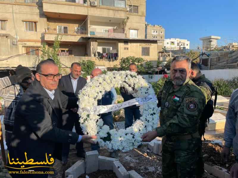 موكبٌ جنائزيٌ مهيب في وداع الشهيد المناضل اللواء عاطف عبد العال في مخيّم البداوي