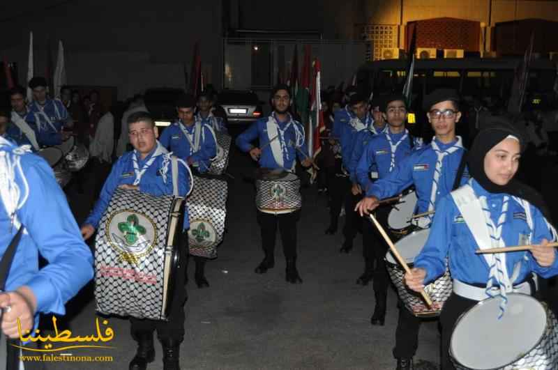 جمعية الكشافة الفلسطينية - مفوضية صيدا تشارك في مسيرة ليلة القدر