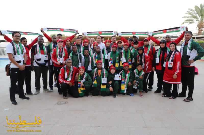 فريق كروي من جنوب إفريقيا يصل فلسطين