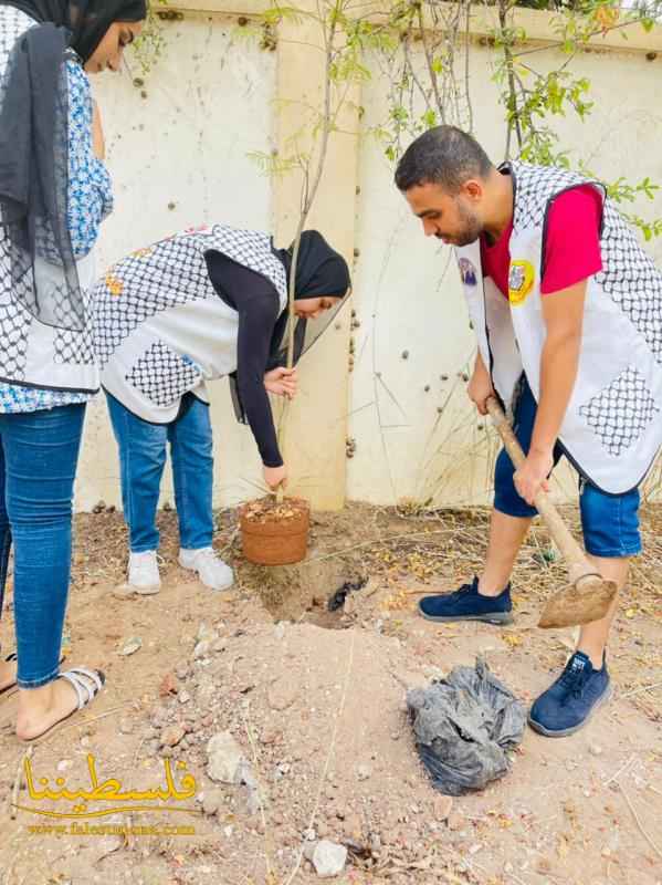 (تحت المقال - 7) - المكتب الطلابي يطلق حملة تشجير في مخيمات صور إحياءً لذكرى ميلاد الشهيد القائد الرمز ياسر عرفات