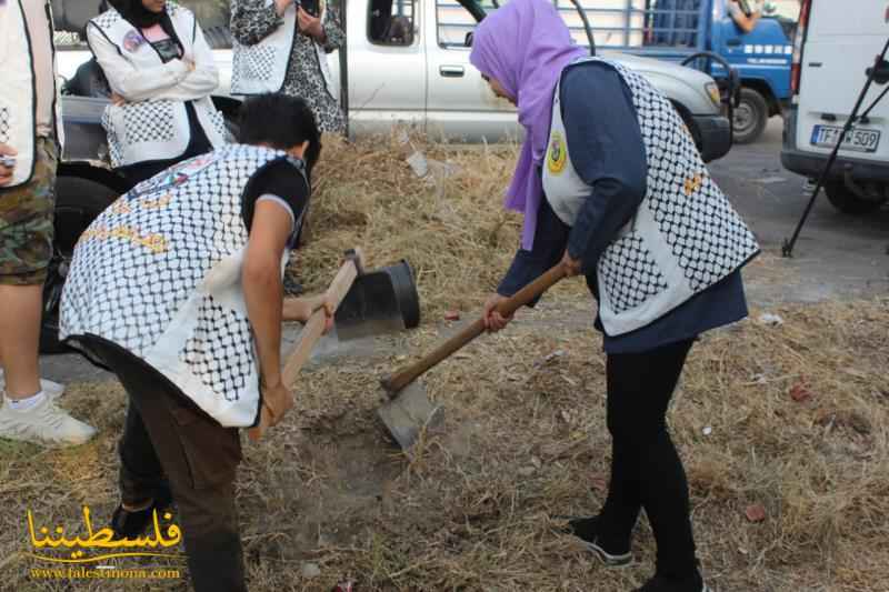 (تحت المقال - 12) - المكتب الطلابي يطلق حملة تشجير في مخيمات صور إحياءً لذكرى ميلاد الشهيد القائد الرمز ياسر عرفات