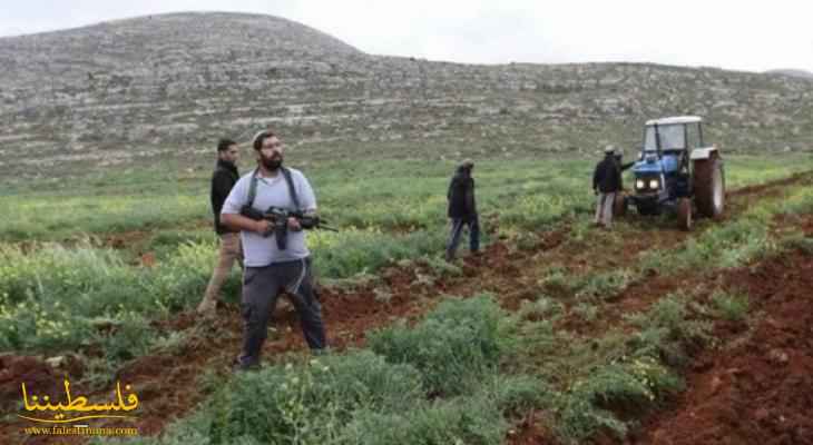 مستوطنون يجرفون طريقا زراعية في خربة الفارسية بالأغوار الشمالية