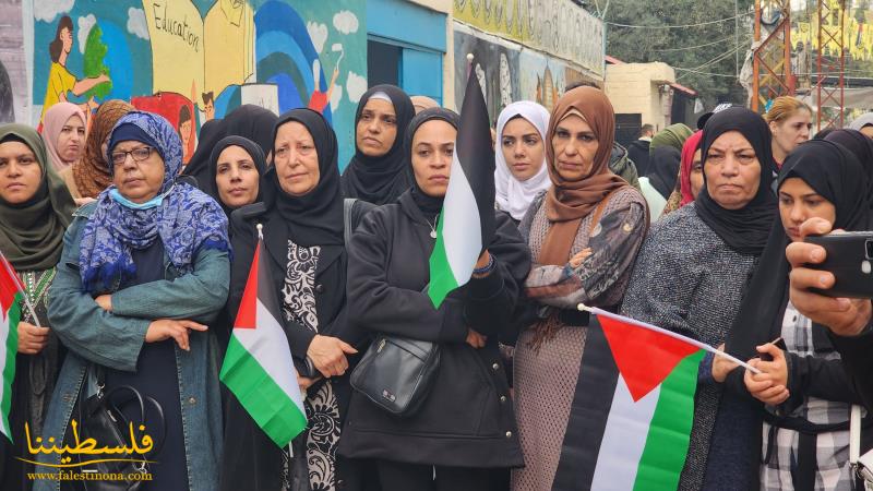 "م.ت.ف" تنظِّم اعتصامًا جماهيريًا في عين الحلوة في يوم التضامن العالمي مع الشعب الفلسطيني