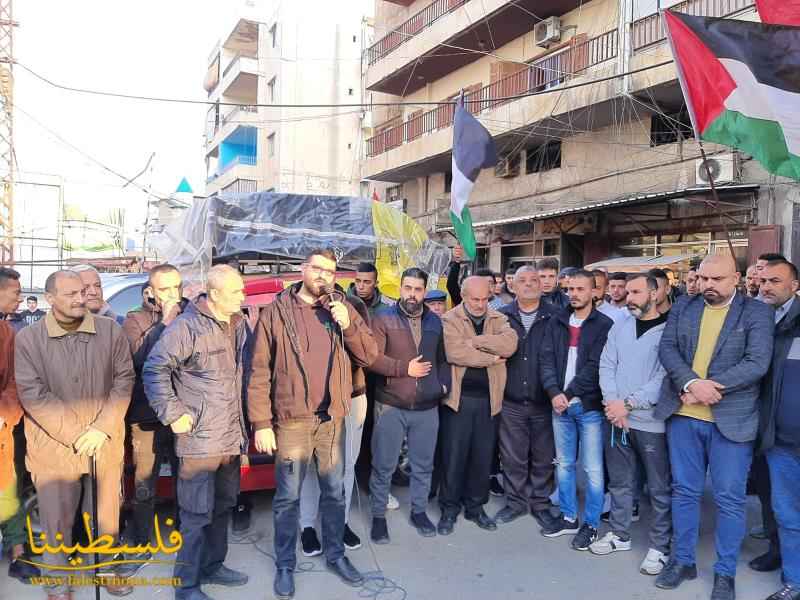 (تحت المقال - 9) - وقفةُ غضبٍ في مخيّم البداوي دعمًا لأهلنا في جنين وتنديدًا بجرائم الاحتلال الصهيوني