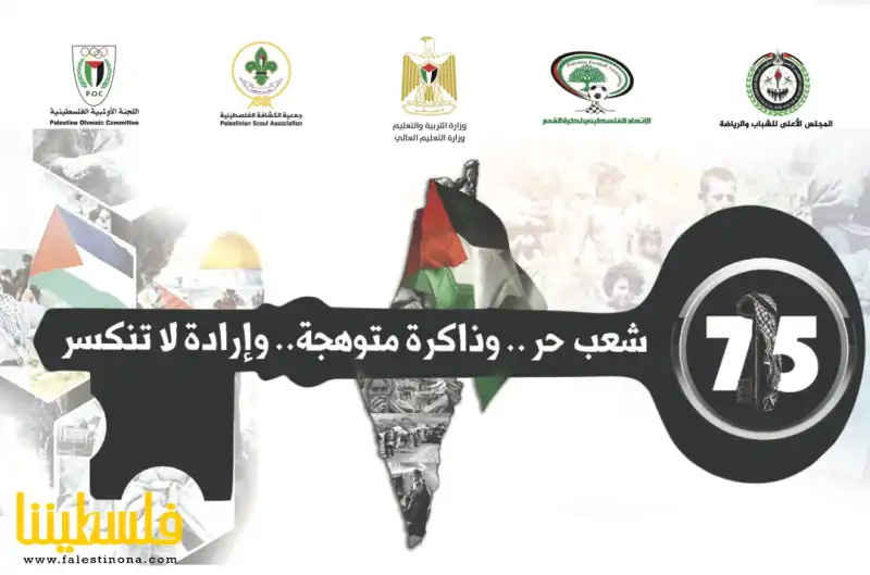 المنظومة الرياضية الفلسطينية تطلق برنامج فعاليات إحياء ذكرى النكبة