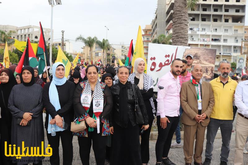 (تحت المقال - 2) - حركة "فتح تشارك في مهرجان "مواكب بيارق النصر" في مدينة صور