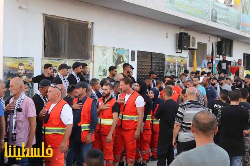 حركة "فتح" وقوات الأمن الوطني في لبنان تؤبِّن الشهداء العرموشي وفندي وعمر محمد في مخيم الرشيدية