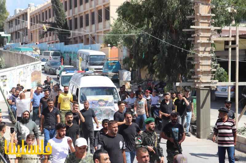 حركة "فتح" في صور تشيِّع الشهيد عمر جمال محمد في مخيم الرشيدية