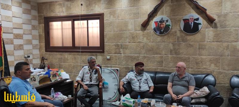 اللواء عبدالله يستقبل وفدًا من الكشافة الفلسطينية في منطقة صور