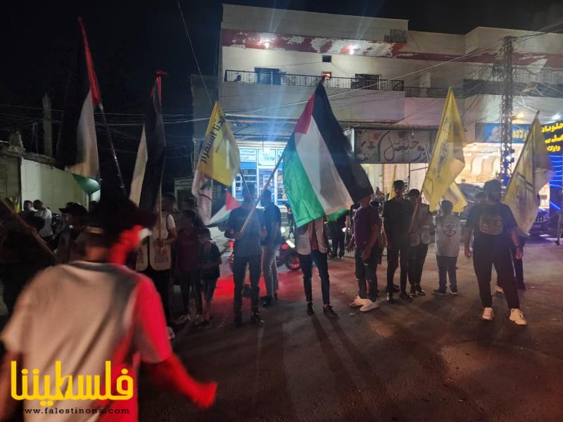 (تحت المقال - 1) - حاجز محبة في مخيم نهر البارد دعمًا لصمود شعبنا في فلسطين