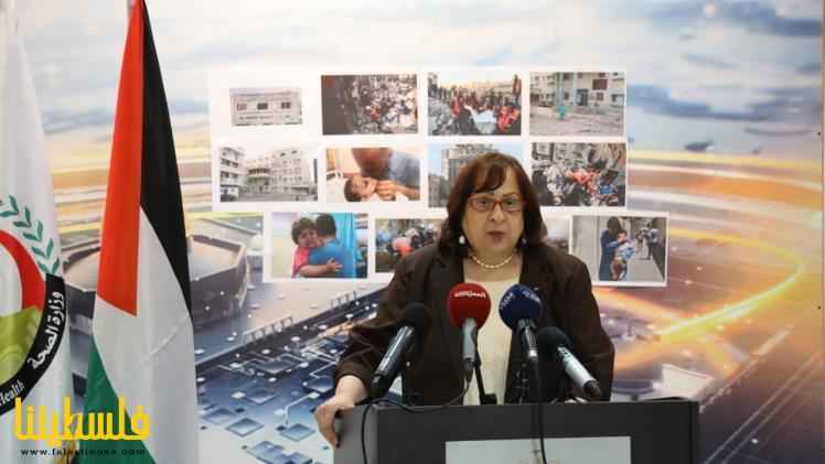 وزيرة الصحة تحذّر من كارثة داخل مستشفيات قطاع غزة
