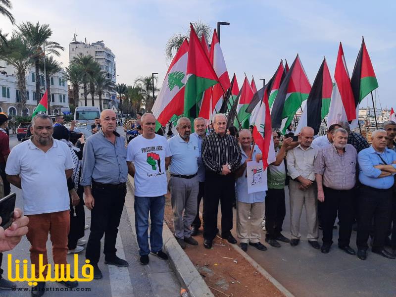 وقفة تضامنية مع شعبنا الفلسطيني في مدينة الميناء طرابلس