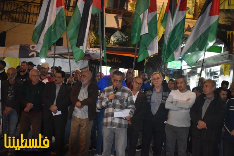 فعالية فصائلية جماهيرية في اليوم العالمي للتضامن مع الشعب الفلسطيني في مخيم برج البراجنة