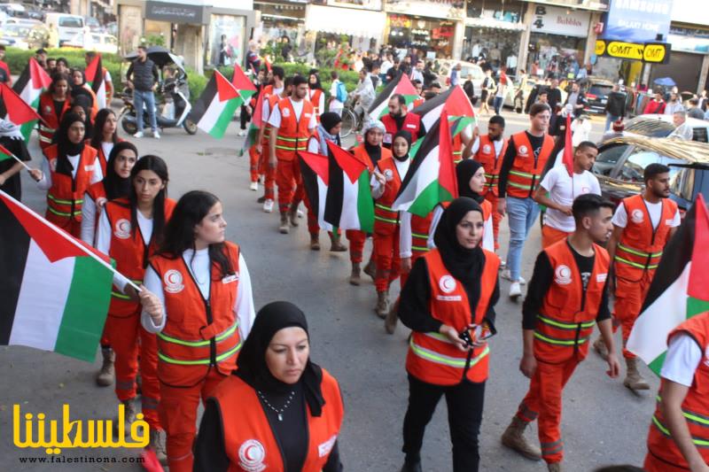 (تحت المقال - 6) - مسيرة حاشدة في صيدا دعمًا للشعب الفلسطيني