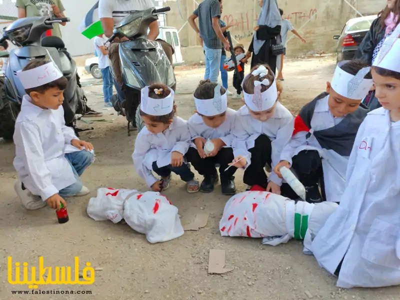 روضة الشاطئ تخرج طلابها بكرنفال حمل اسم شهداء أطفال غزة