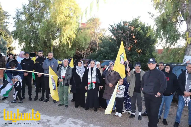 (تحت المقال - 11) - تحت شعار "عهدنا صمود وثبات" حركة "فتح" -شعبة الساحل توقد شعلة انطلاقتها الـ"٦٠" في الشبريحا