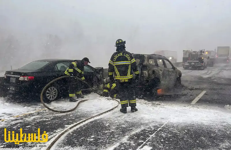 إصابات في حادث تصادم أكثر من 100 مركبة في الولايات المتحدة