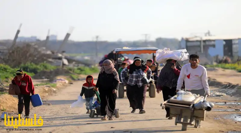 نزوح جديد يفرضه عدوان الاحتلال على الأهالي في قطاع غزة